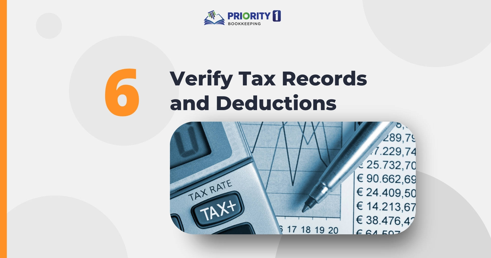 Verify Tax Records and Deductions