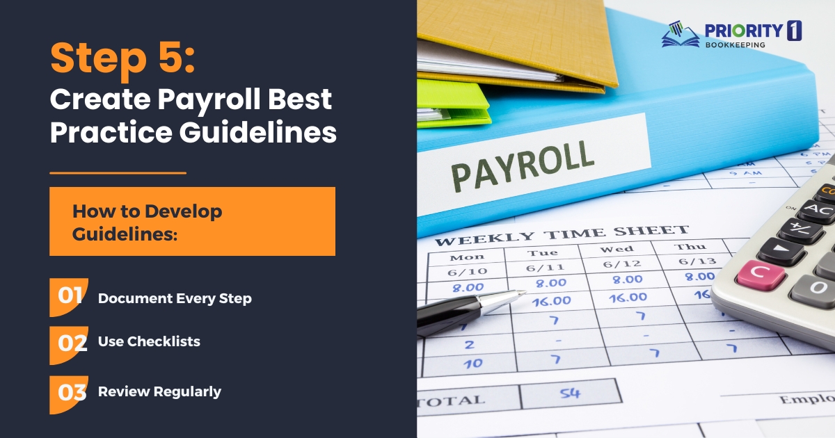 Create Payroll Best Practice Guidelines